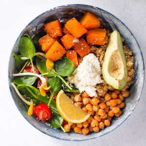 sweet potatoes & chick peas